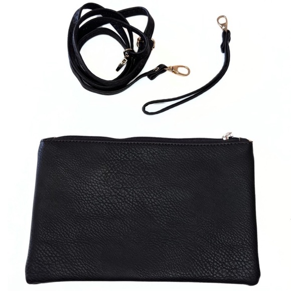 Cross body Bag Shoulder Purse Clutch Wristlet Top zipper handbag - Picture 4 of 11